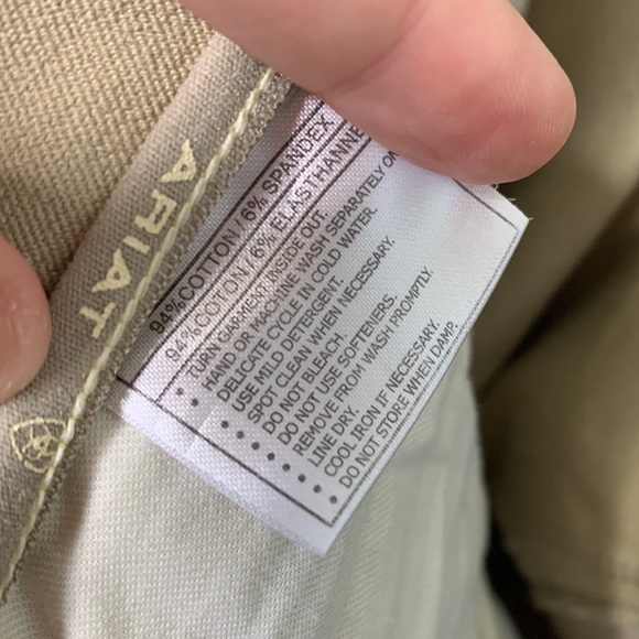 Ariat Men's Tan Breeches with Patch Pants size 36R - Picture 9 of 9